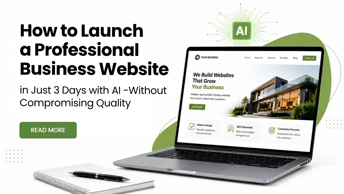 How to Launch a Professional Business Website in Just 3 Days with AI—Without Compromising Quality